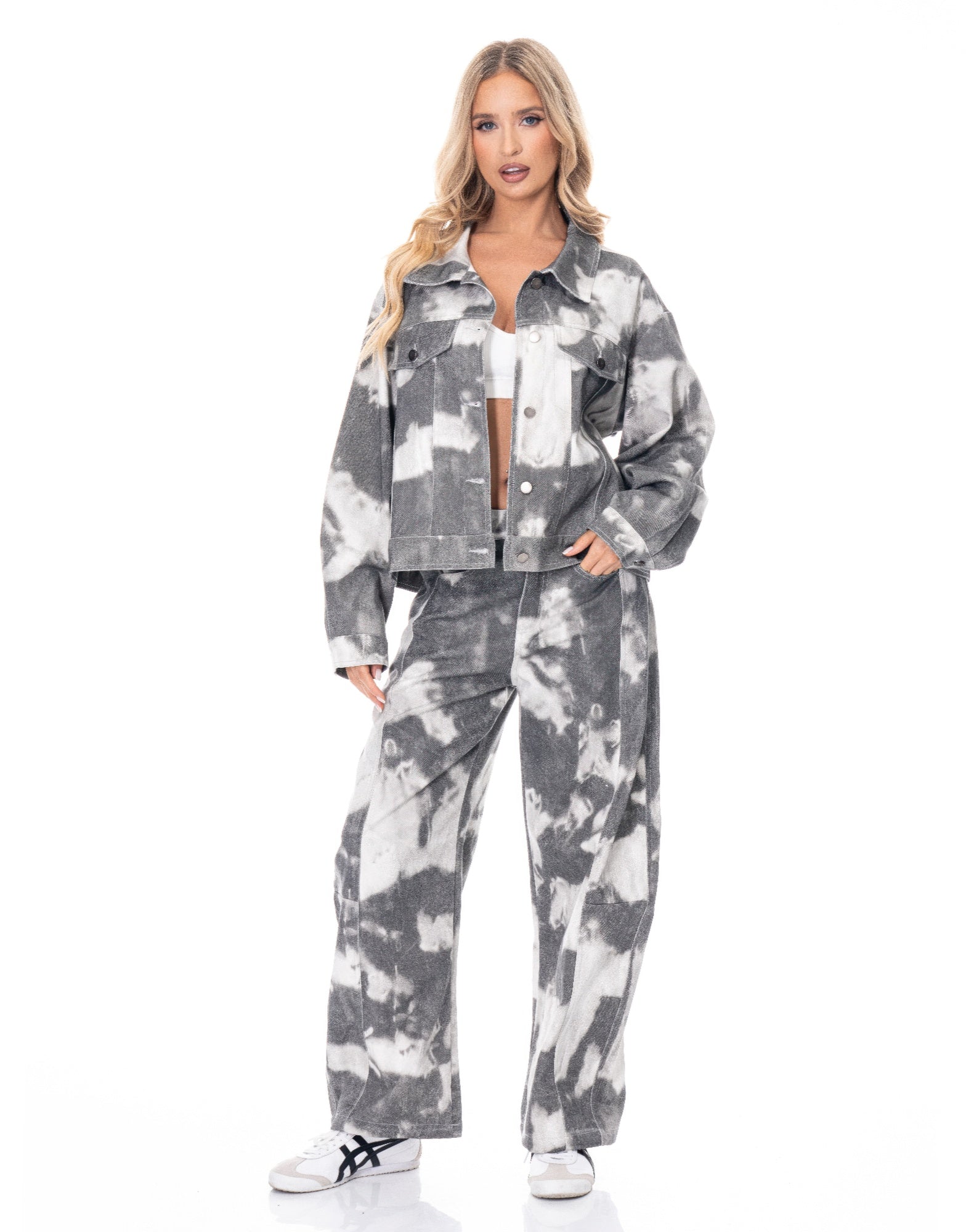 Tie-dye Denim Pants - All Season Fashion