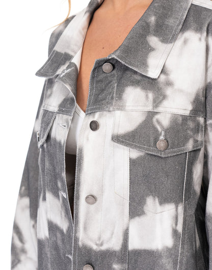 Tie-dye Denim Jacket - All Season Fashion