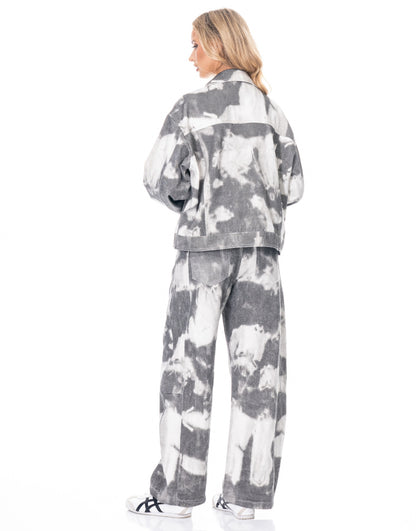 Tie-dye Denim Jacket - All Season Fashion
