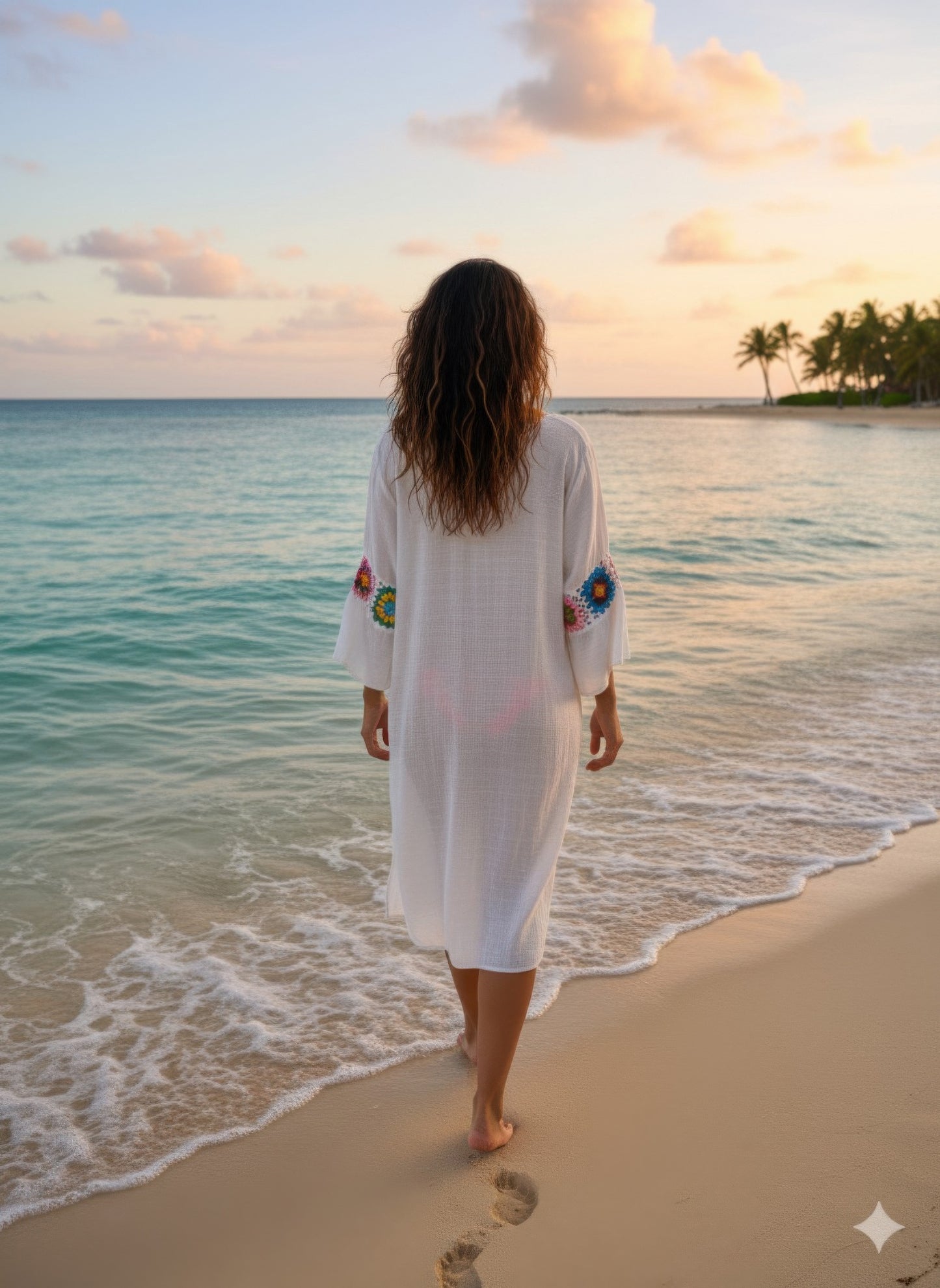 Linnen Crochet Maxi Dress - All Season Fashion
