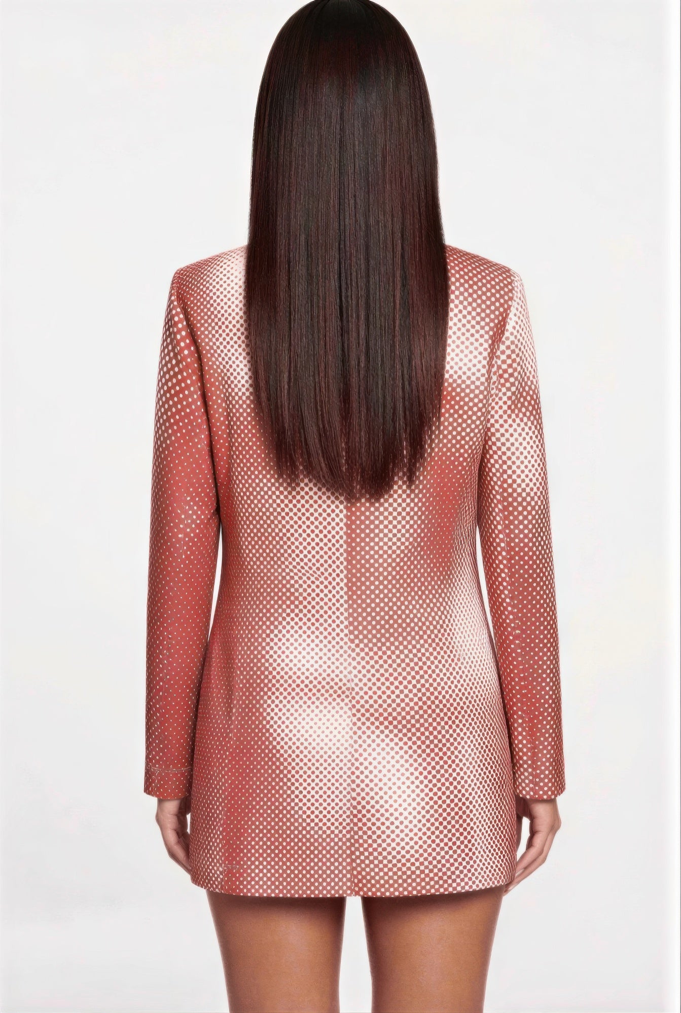 Notched Collar Mini Dress Blazer - All Season Fashion