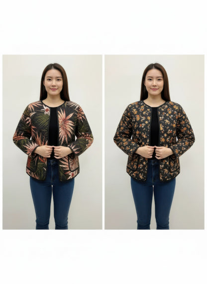 Onque Casual Printed Reversible Jacket - All Season Fashion