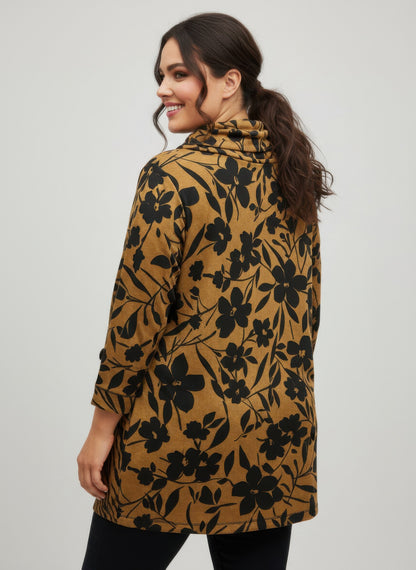 Thomas&olivia Printed Plus Size Blouse - All Season Fashion