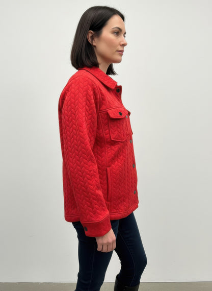 Onque Casual Textured Jacket - All Season Fashion