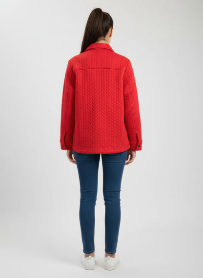 Onque Casual Textured Jacket - All Season Fashion