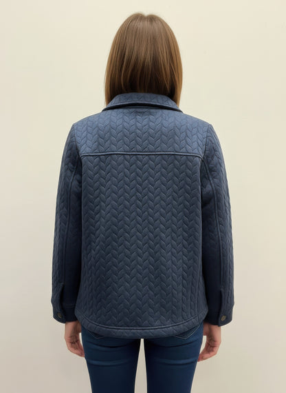 Onque Casual Textured Jacket - All Season Fashion