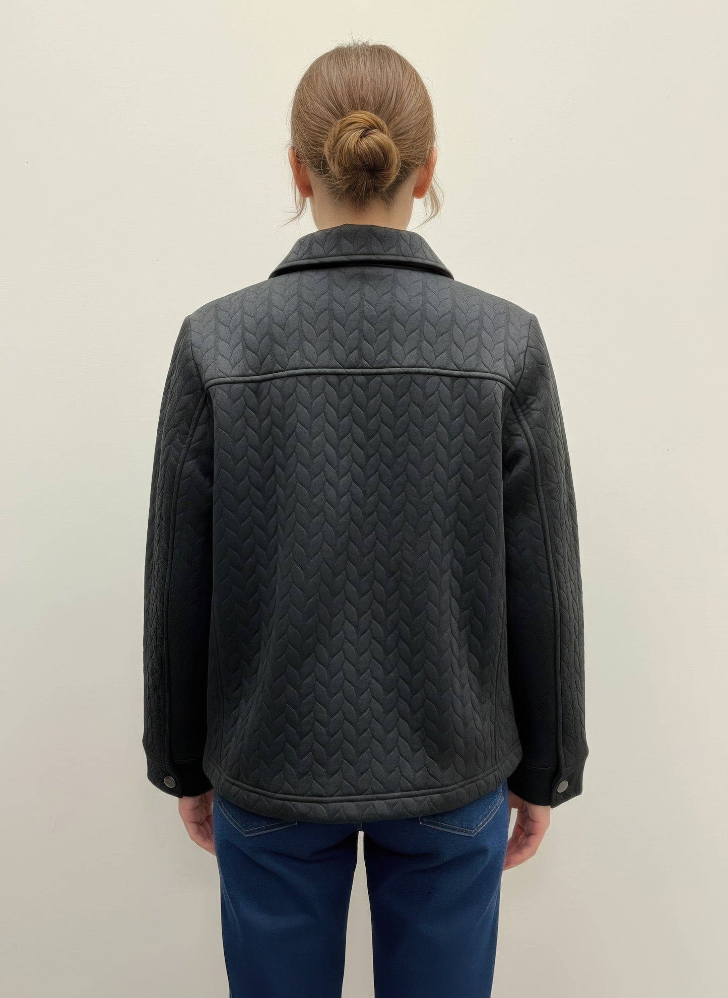 Onque Casual Textured Jacket - All Season Fashion