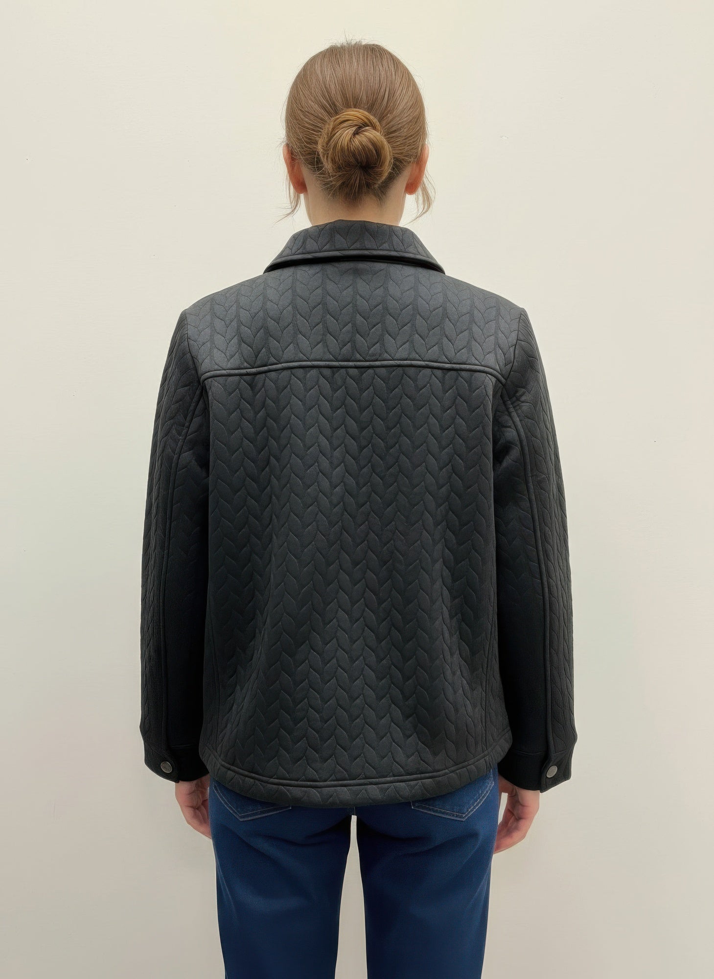 Onque Casual Textured Jacket - All Season Fashion
