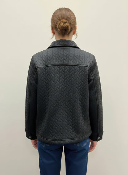 Onque Casual Textured Jacket - All Season Fashion