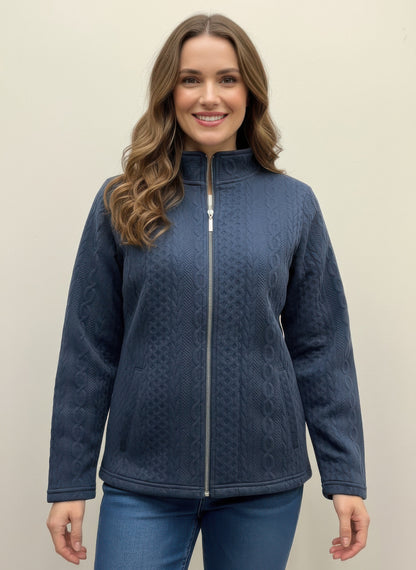 Onque Casual Textured Jacket - All Season Fashion