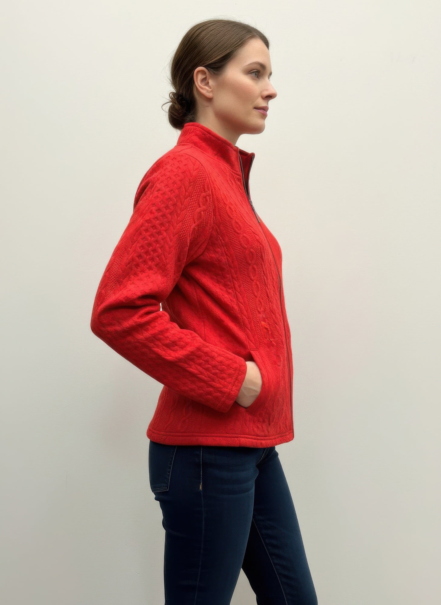 Onque Casual Textured Jacket - All Season Fashion