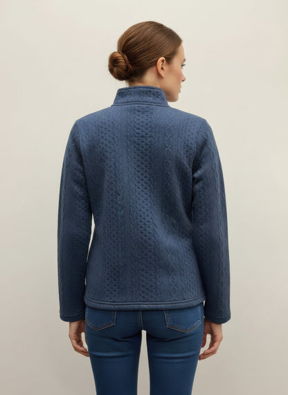 Onque Casual Textured Jacket - All Season Fashion
