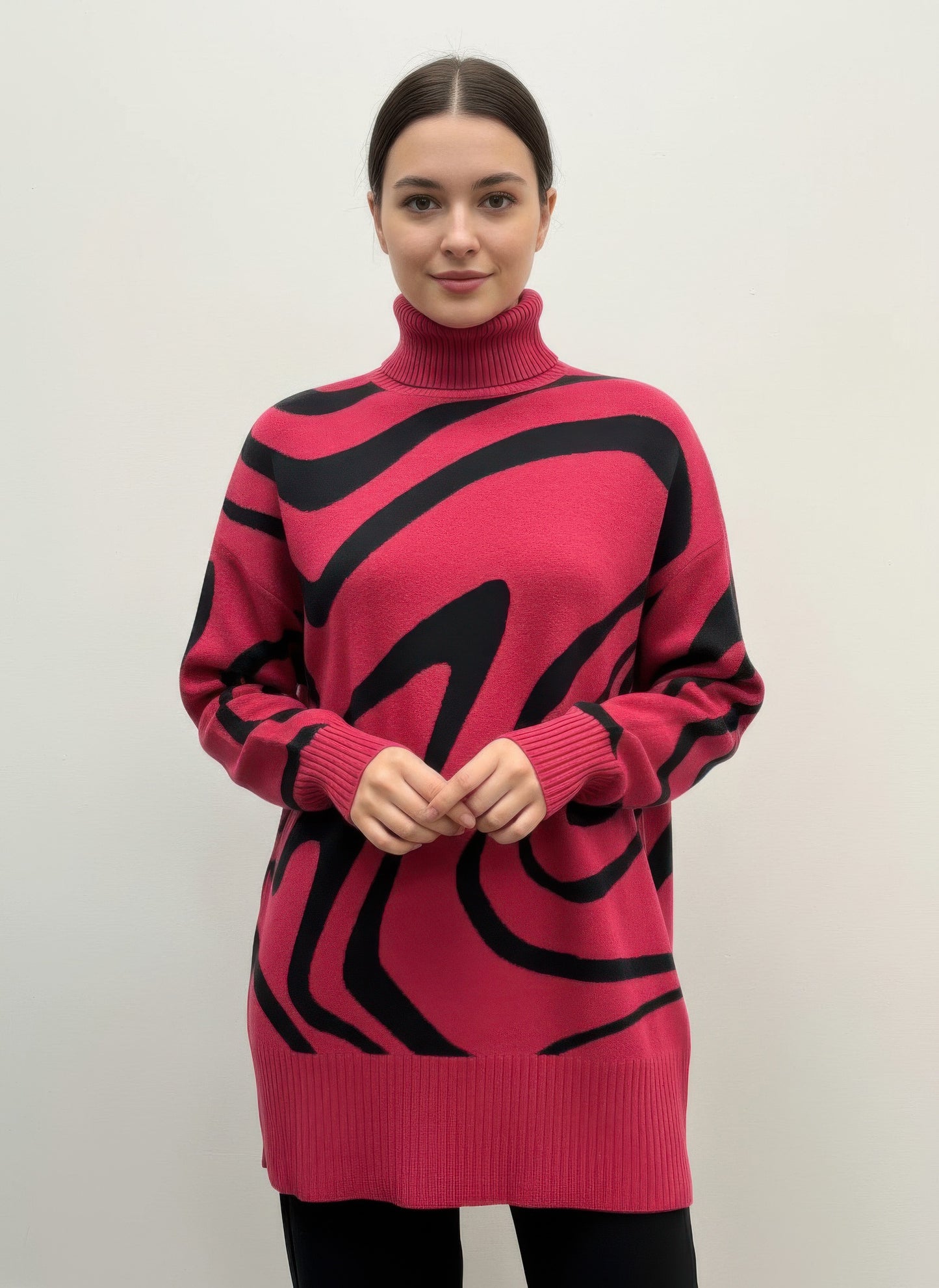 Ninety Printed Sweater - All Season Fashion
