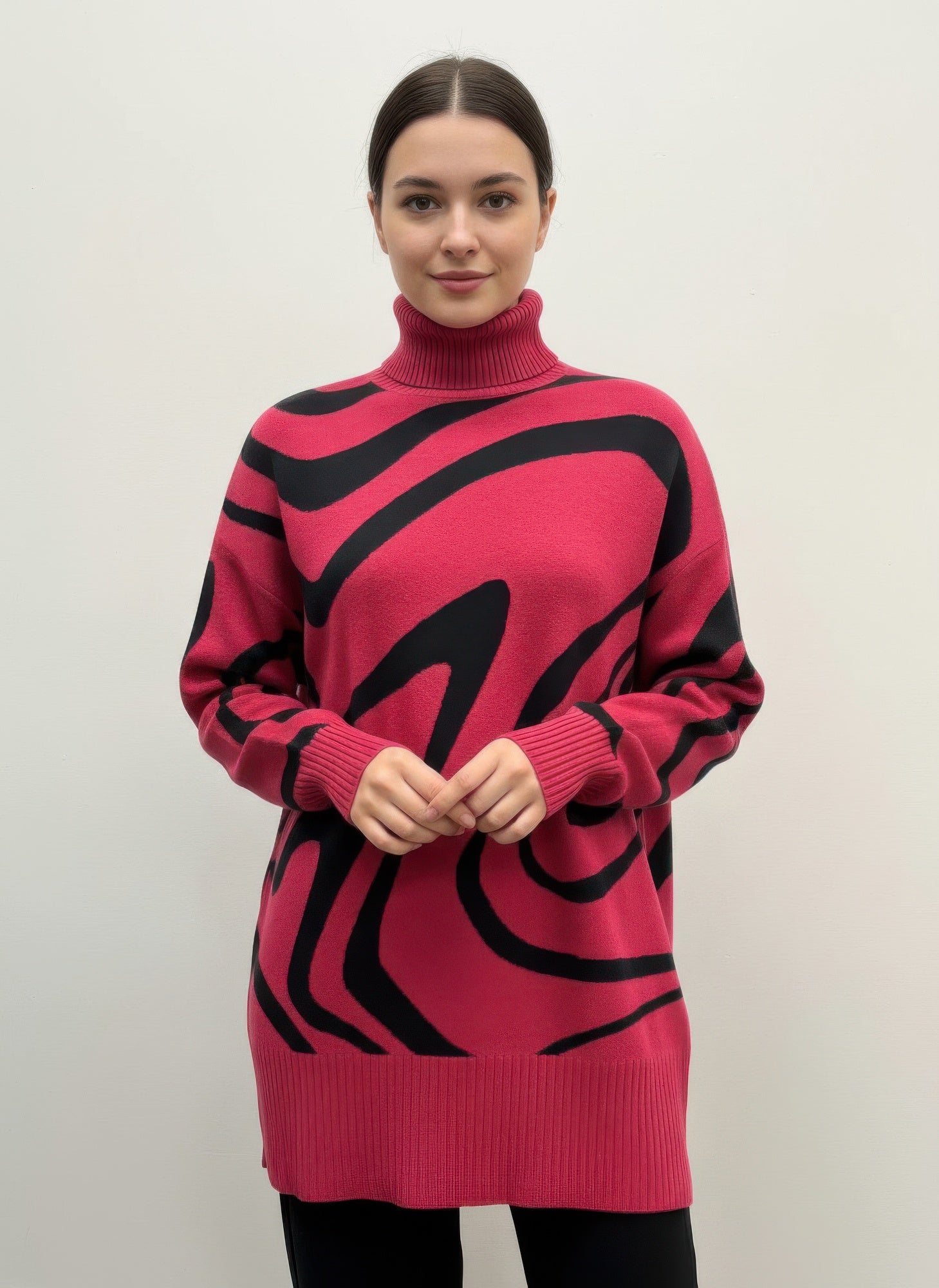 Ninety Printed Sweater - All Season Fashion