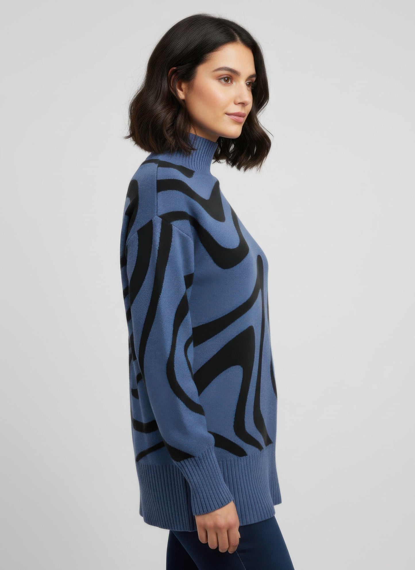 Ninety Printed Sweater - All Season Fashion