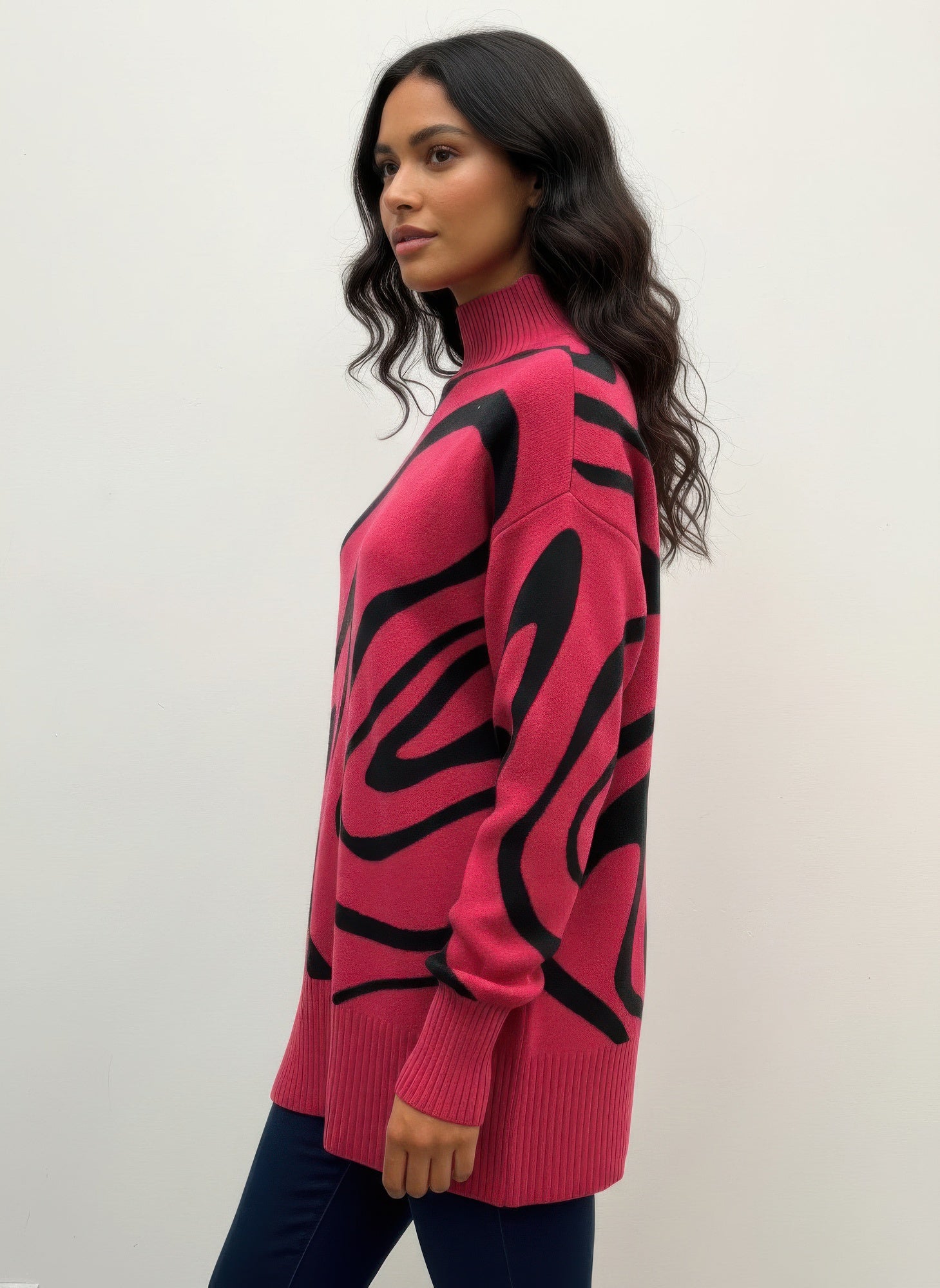 Ninety Printed Sweater - All Season Fashion