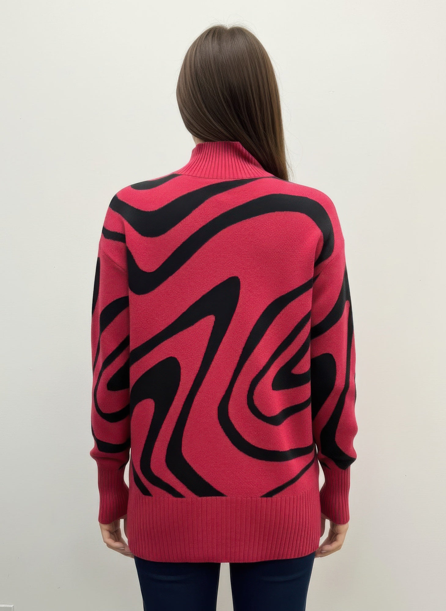 Ninety Printed Sweater - All Season Fashion