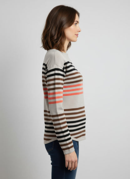 Ninety Striped Sweater - All Season Fashion