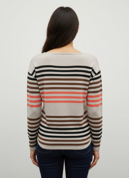 Ninety Striped Sweater - All Season Fashion