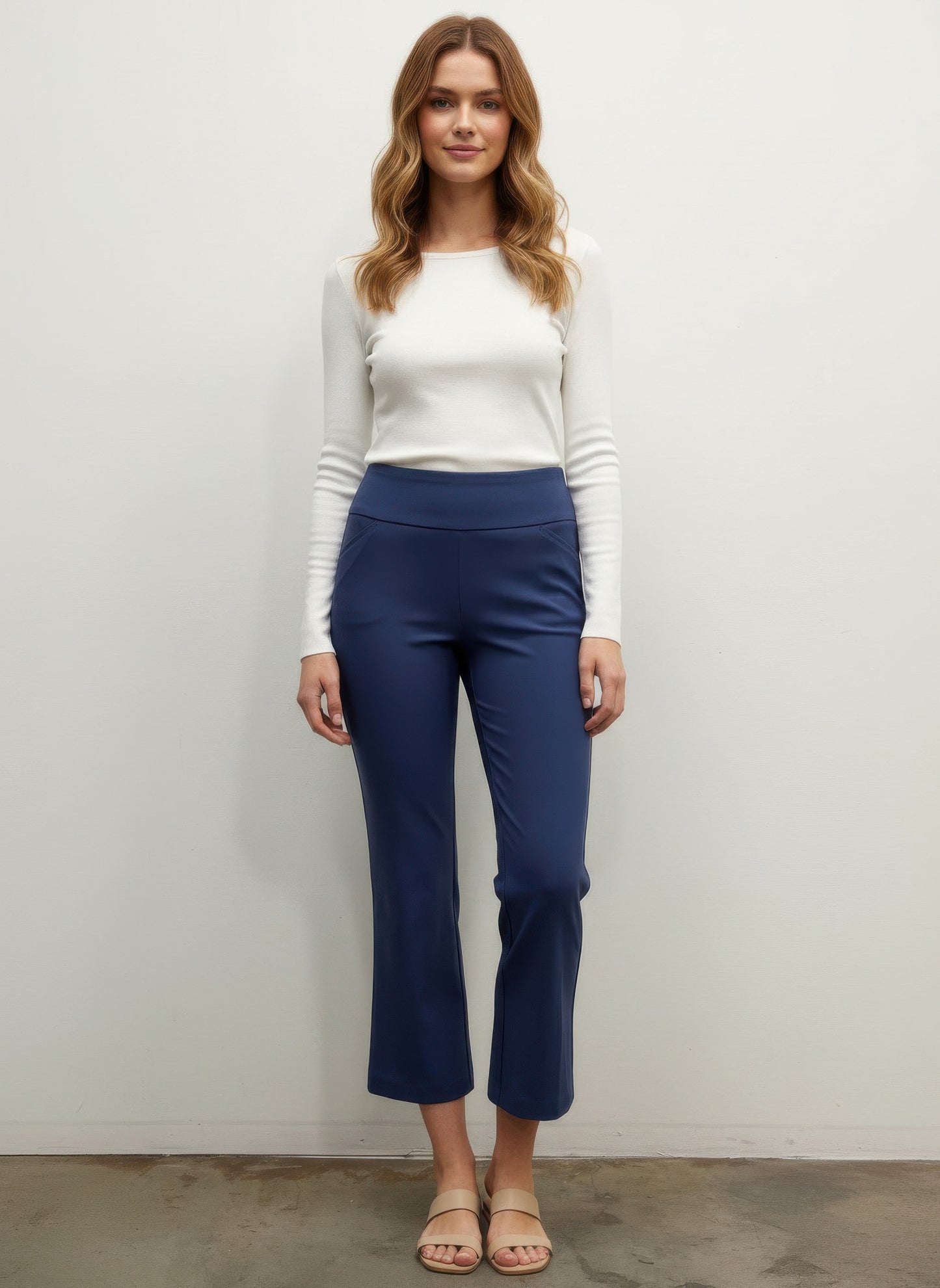 Counterparts Solid Pull On Pants - All Season Fashion