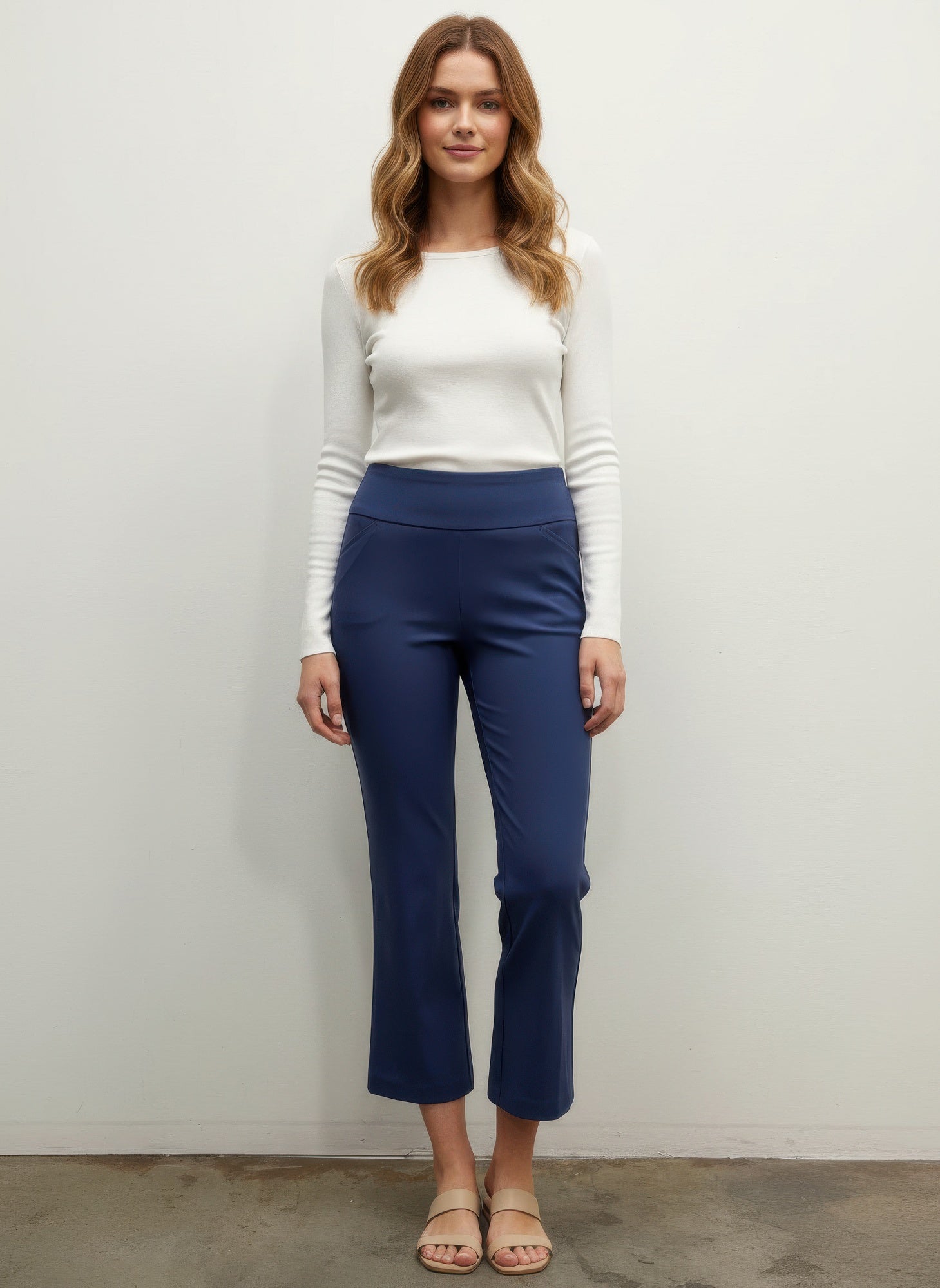 Counterparts Solid Pull On Pants - All Season Fashion