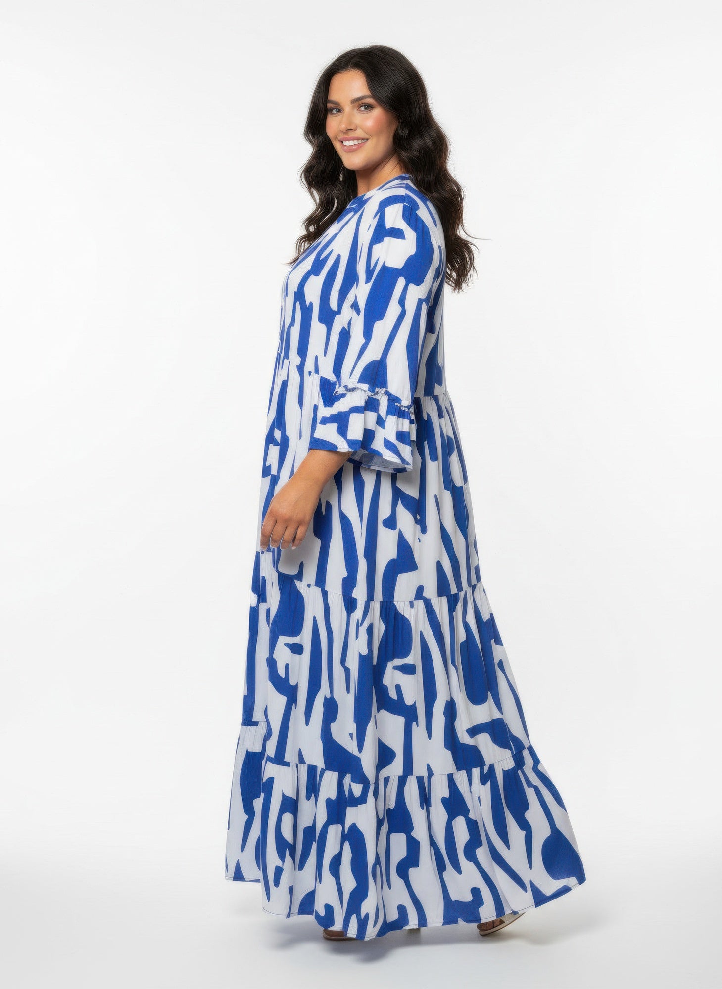 Mlle Gabrielle Plus Size Printed Dress - All Season Fashion