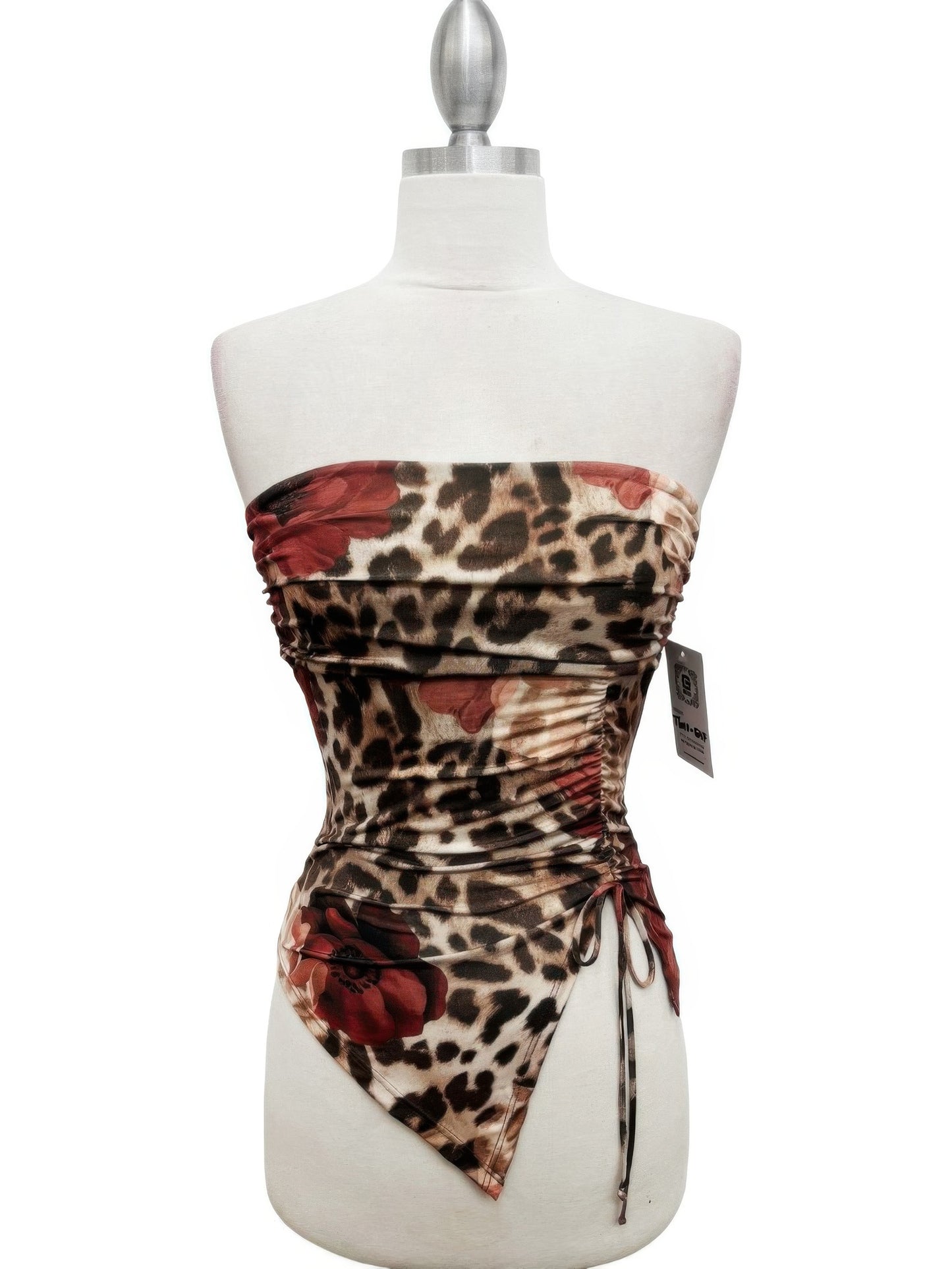 Savanna Rose Asymmetrical Tube Top - All Season Fashion