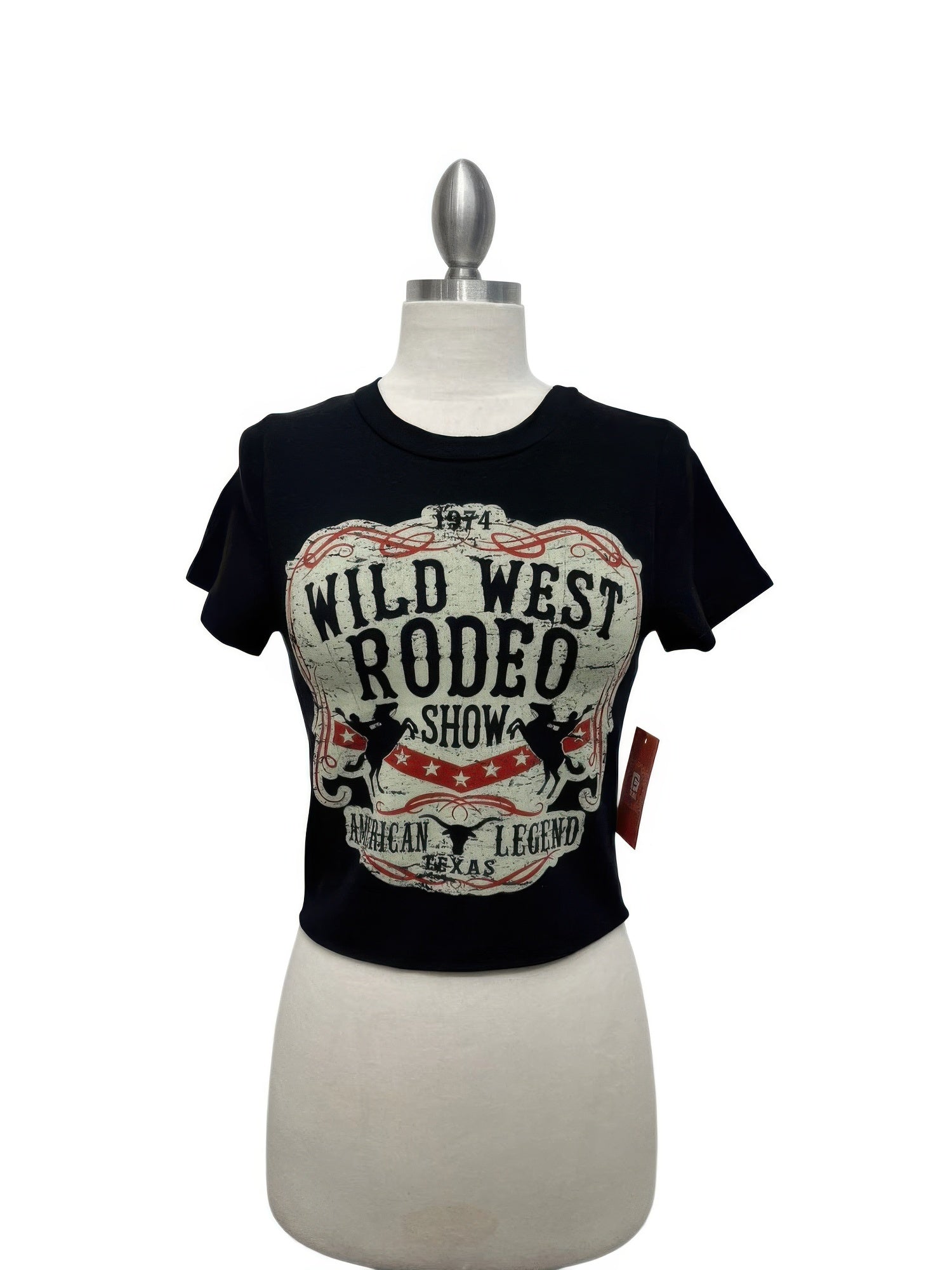Wild West Rodeo Graphic Crop Tee - All Season Fashion