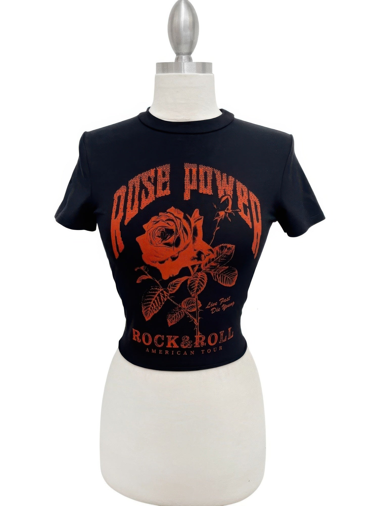 Rose Power Graphic Tee - All Season Fashion