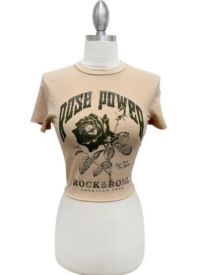 Rose Power Graphic Tee - All Season Fashion