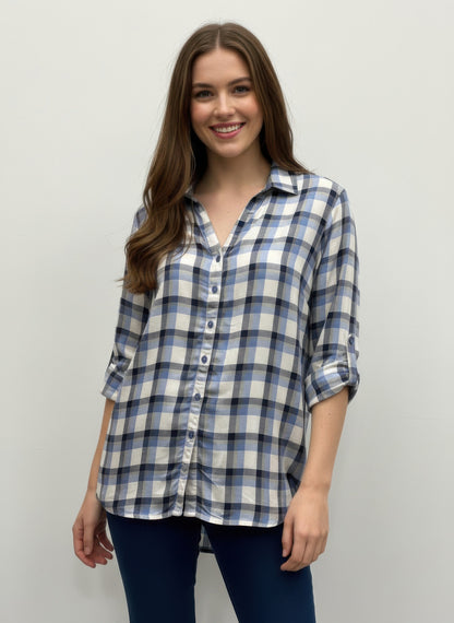 Erika Plaid Blouse - All Season Fashion