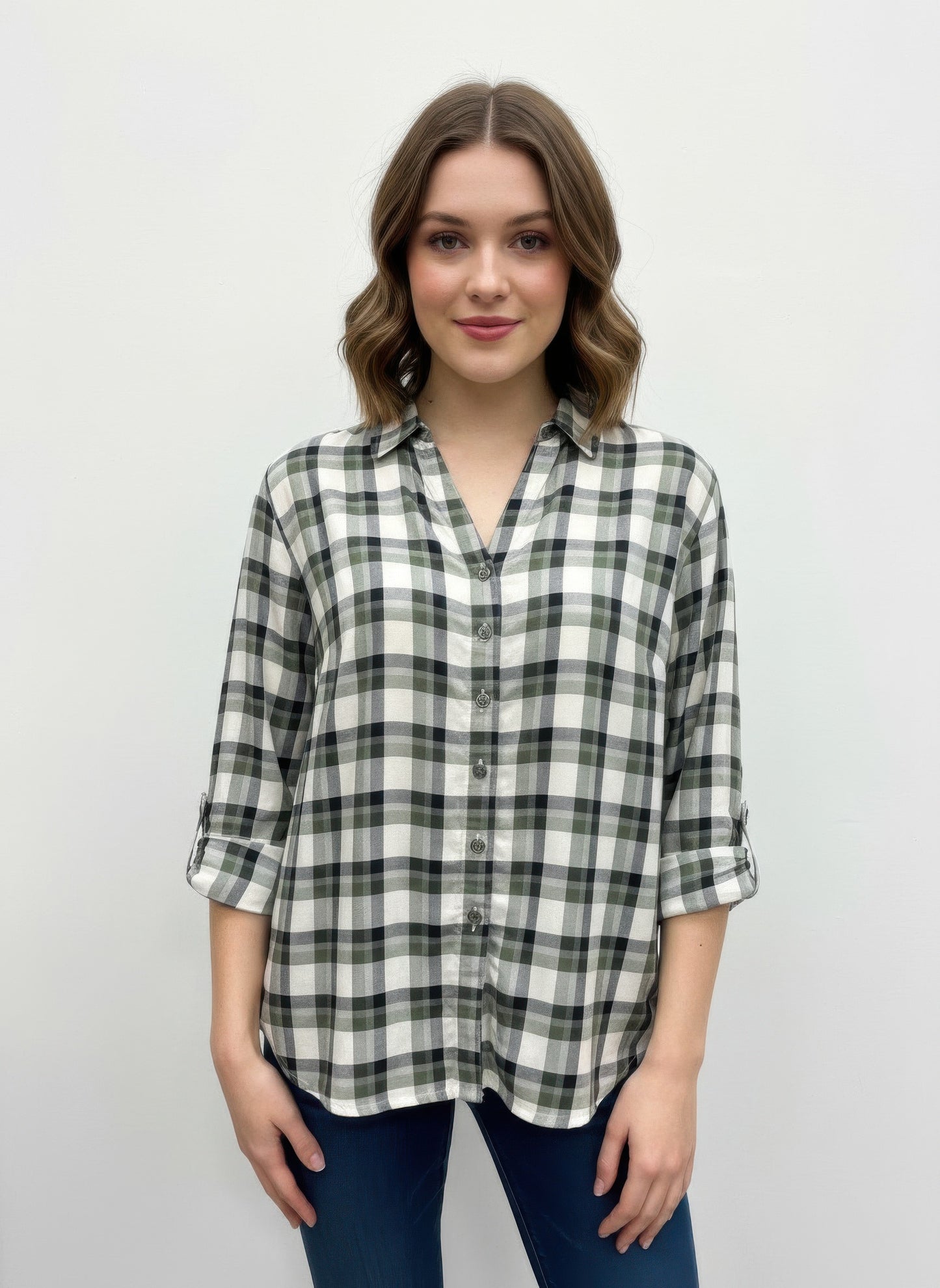 Erika Plaid Blouse - All Season Fashion
