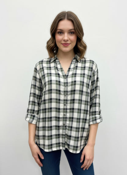 Erika Plaid Blouse - All Season Fashion