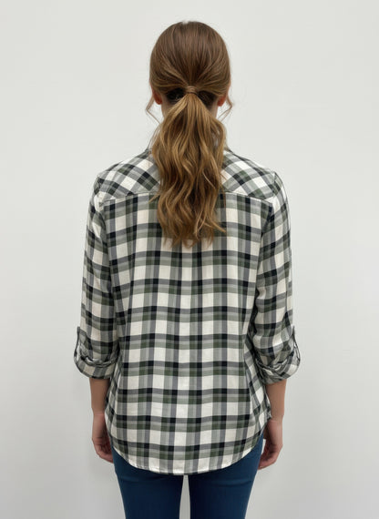 Erika Plaid Blouse - All Season Fashion