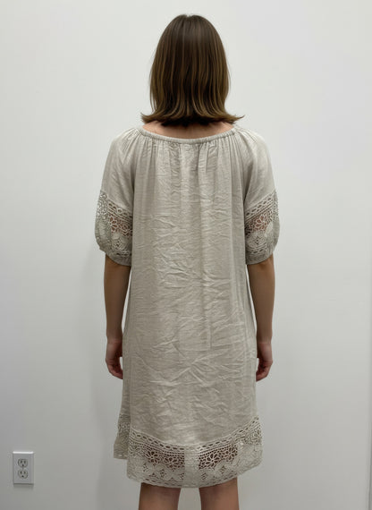 Mlle Gabrielle Solid Short Sleeve Dress - All Season Fashion