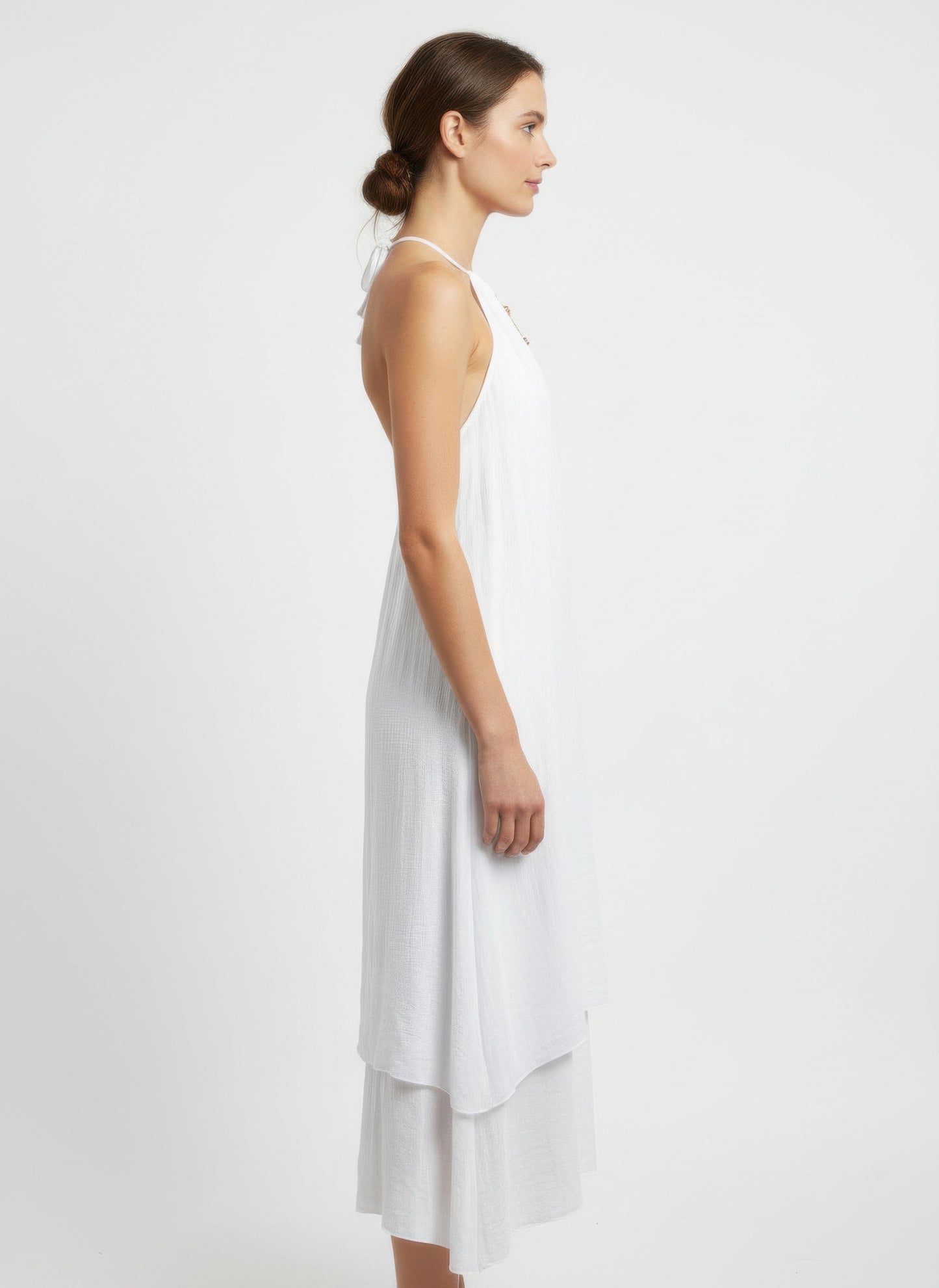 Mlle Gabrielle Solid Sleeveless Dress - All Season Fashion