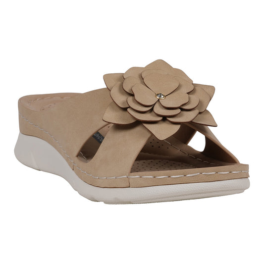 Women's Claire Tan Cushioned Footbed Sandals
