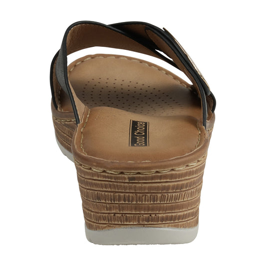 Women's Demi Black Wedge Sandals