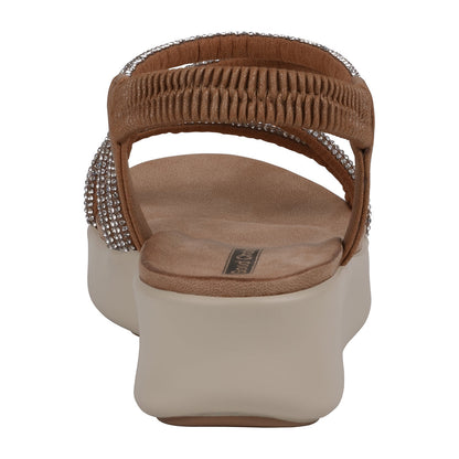 Women's Emory Gold Embellished Wedge Sandals