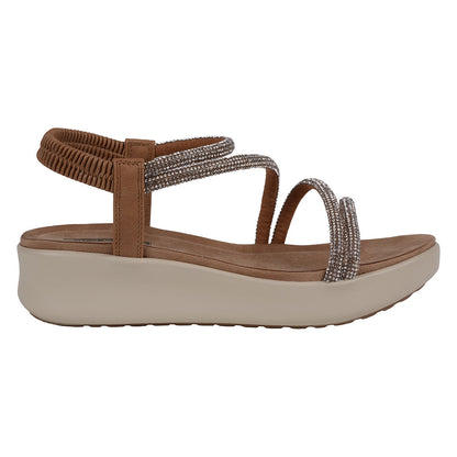 Women's Emory Gold Embellished Wedge Sandals