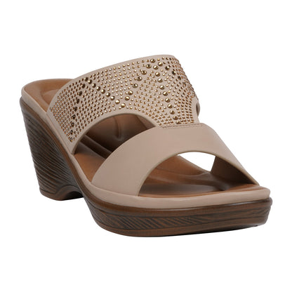 Women's Everi Nude Wedge Sandals