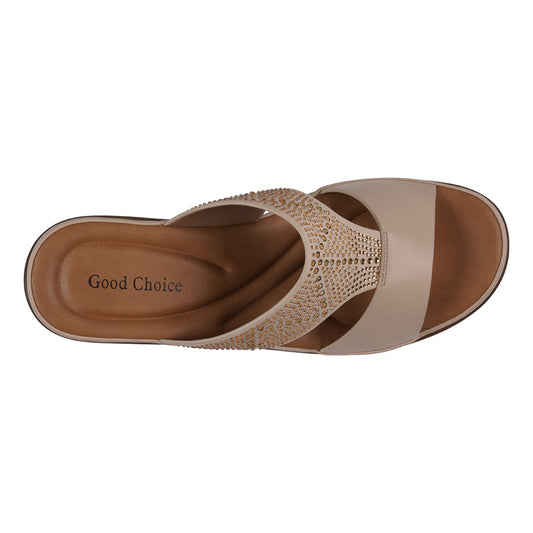 Women's Everi Nude Wedge Sandals