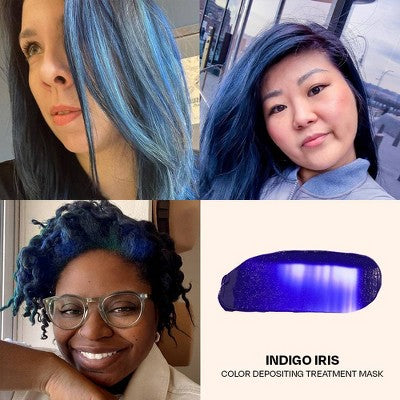 Overtone Indigo Iris Daily Conditioner- Semi-Permanent Blue Hair Color 4.5 oz - New