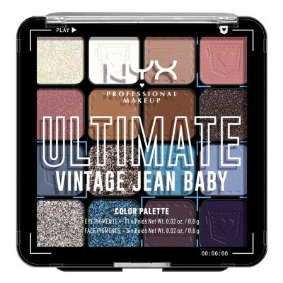 NYX Professional Ultimate Eyeshadow Palette Vintage Jean Baby 0.32oz - Imperfect Container