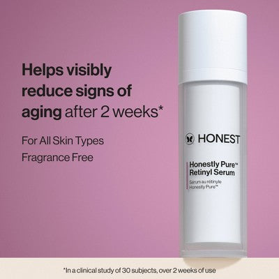 Honest Beauty Honestly Pure Retinyl Serum with Retinyl Linoleate 1.0 fl oz - New