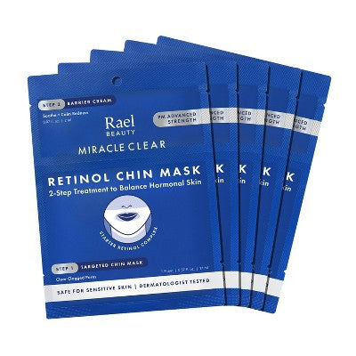 Rael Beauty Miracle Clear Retinol Chin Masks 5ct - New