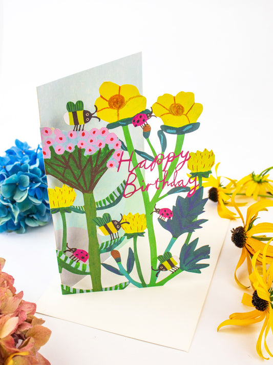 Honey Lasercut Birthday Card