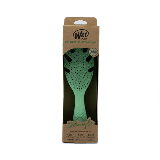 Wet Brush Go Green Detangler Hair Brush GREEN - New