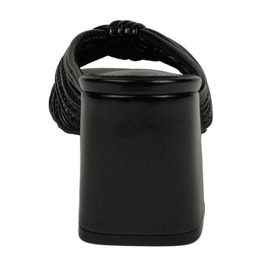 Josie Black Strappy Heeled Sandals