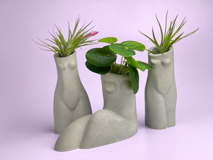Female Body Vase | AIR PLANT HOLDER